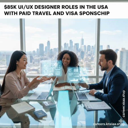 $85K UIUX Designer Roles in the United States with Paid Travel and Visa Sponsorship