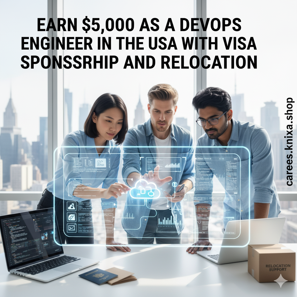 Earn $95,000 as a DevOps Engineer in the United States with Visa Sponsorship and Relocation